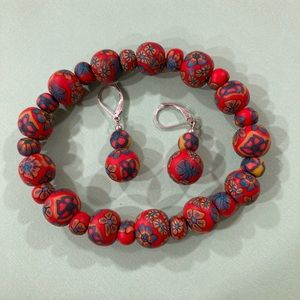 She Beads 8” bracelet & earrings